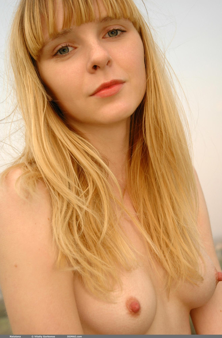 Puffy nipples blonde Natalana poses nude outdoor - 51-natalana-3-1104 from Domai